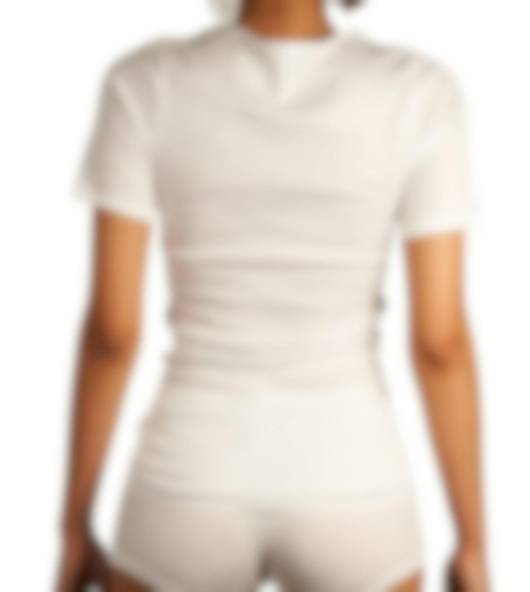Hanro T-shirt ronde hals Cotton Seamless Short Sleeve Shirt D
