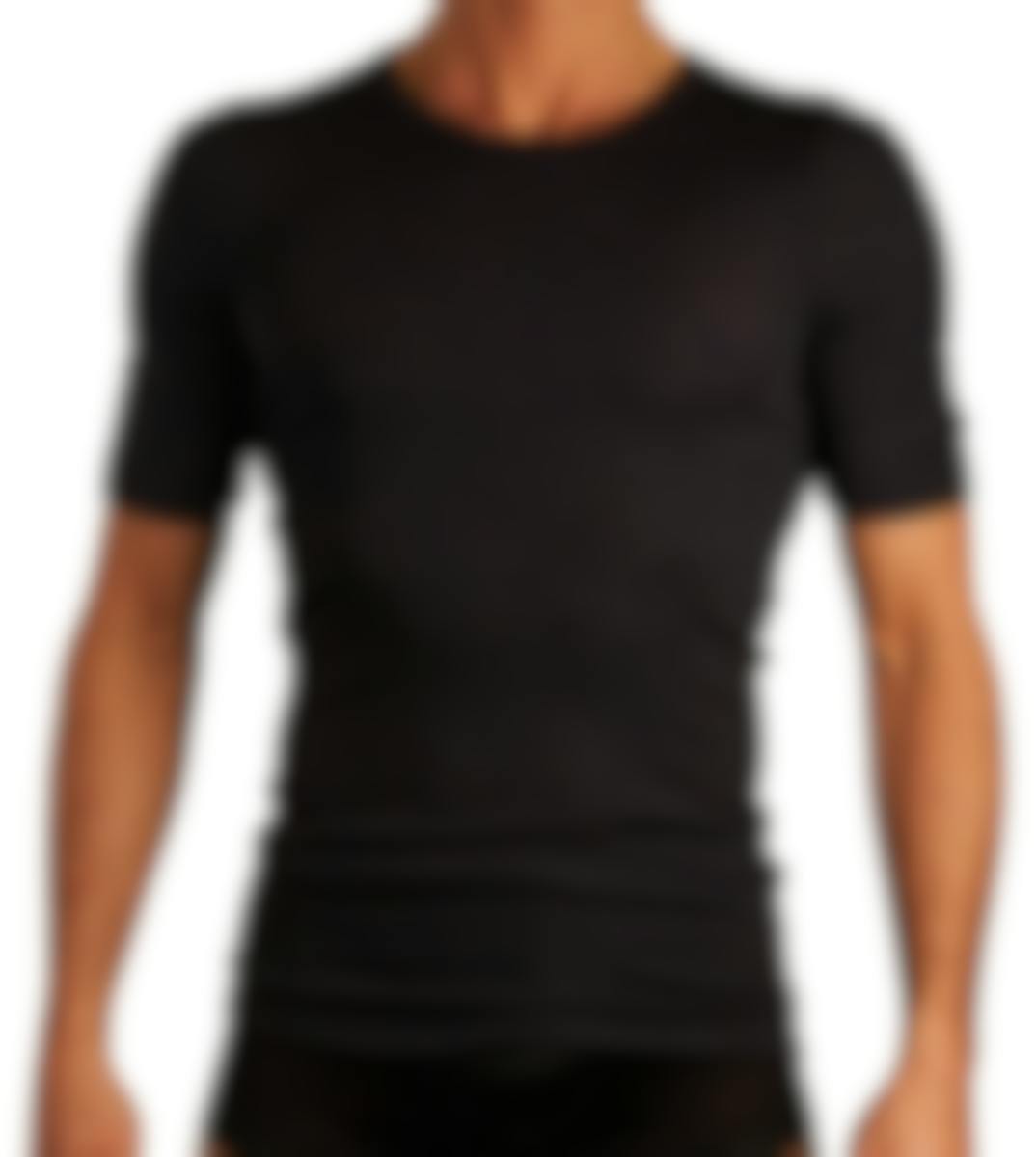 Hanro T-shirt thermique Woolen Silk Short Sleeve Shirt Hommes