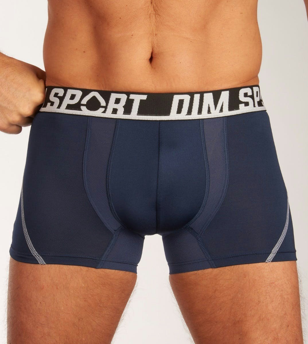 Dim Sport pack of 2 active thermoregulation microfibre trunks in black and  grey