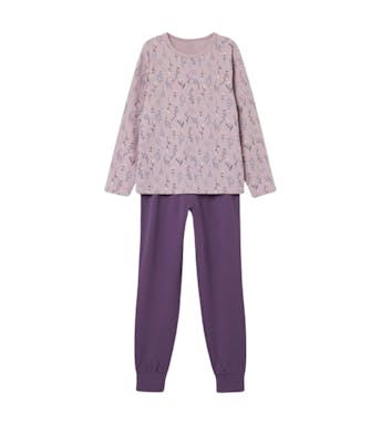 Name It pyjama pantalon long Nkfnightset Dawn Pink Flower Filles