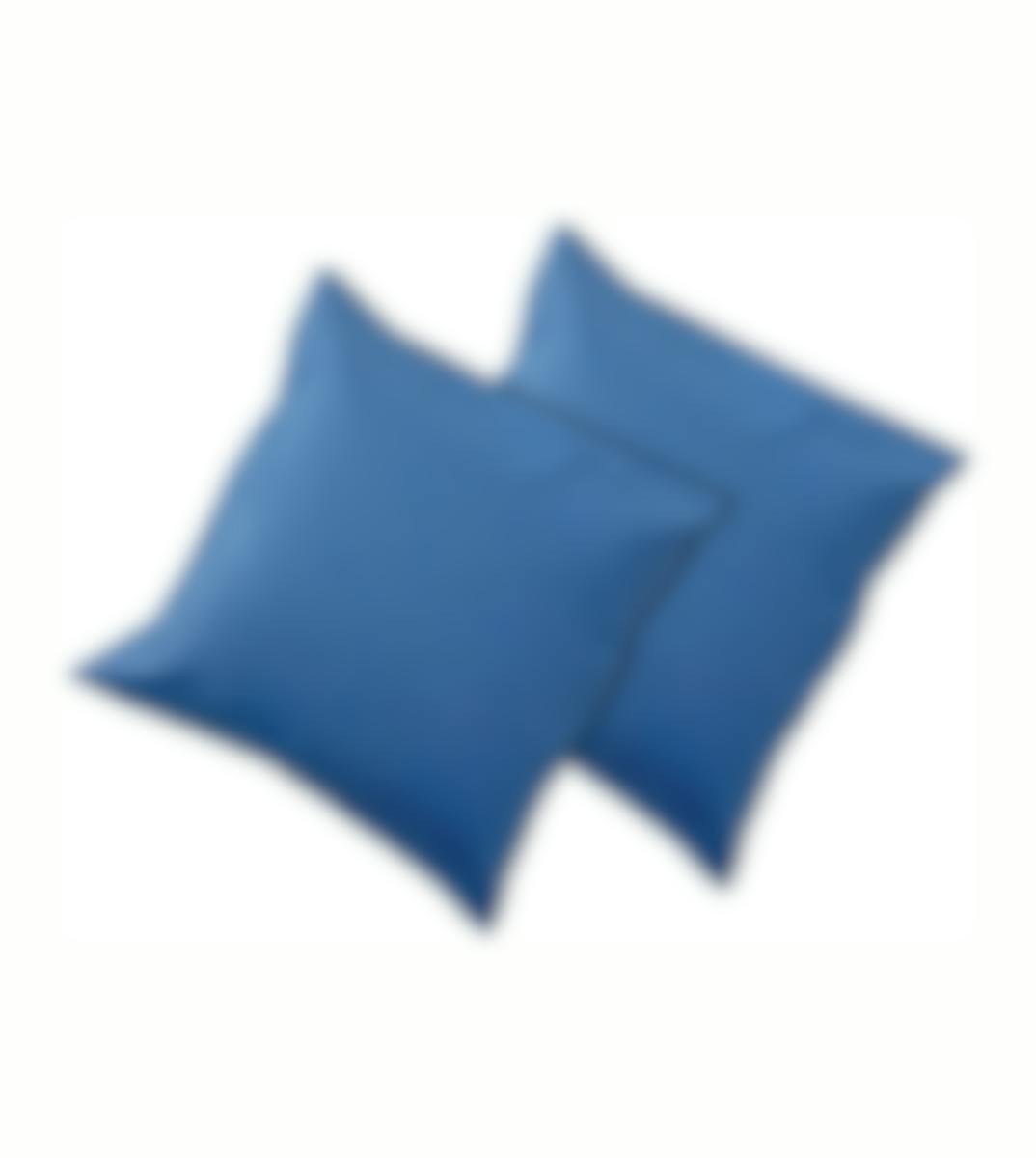 Sleepnight taie d'oreiller bleu coton set de 2 50 x 70 cm