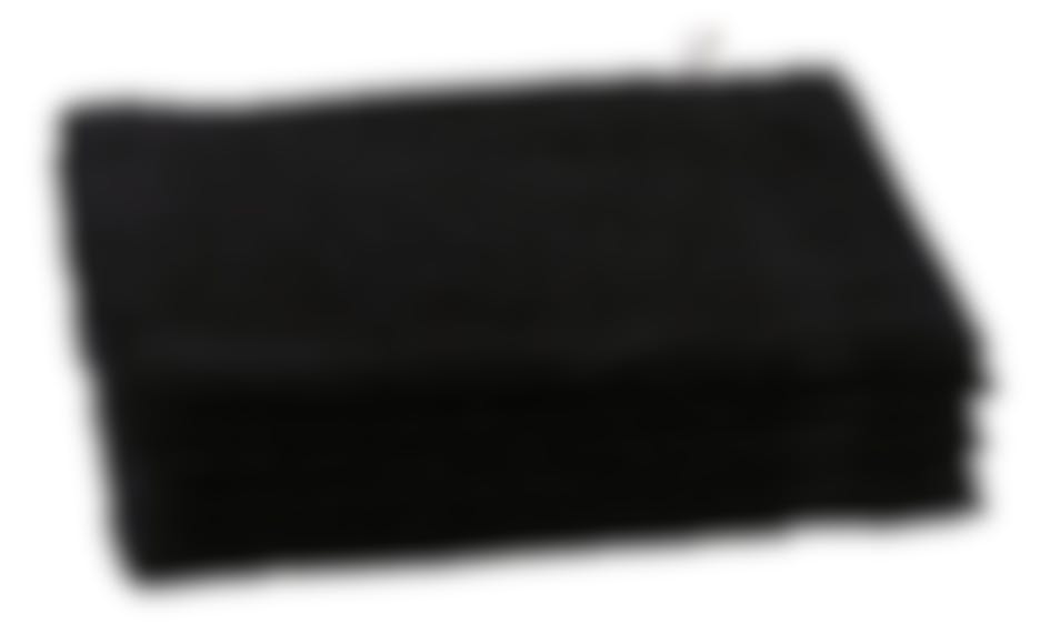 Jules Clarysse gant de toilette Viva black 15 x 21 cm set de 6