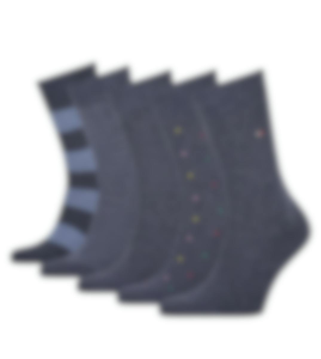 Tommy Hilfiger sokken 5 paar Tin Giftbox Stripe And Dot H