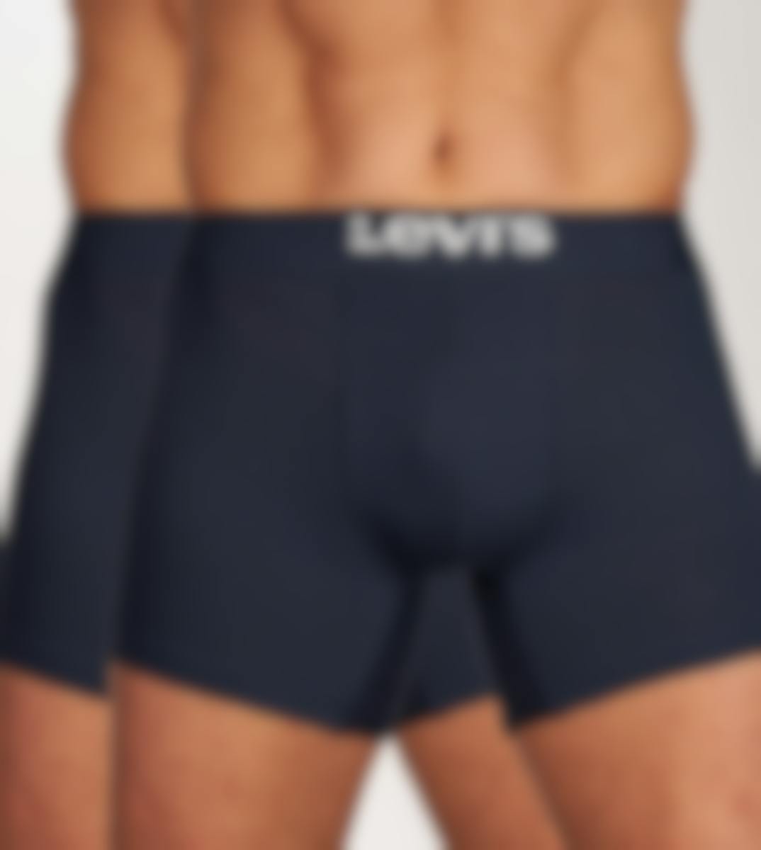 Levi's short 2 pack Solid Basic Boxer Brief Organic Cotton Heren