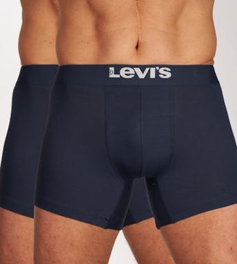 Levi's short 2 pack Solid Basic Boxer Brief Organic Cotton Heren