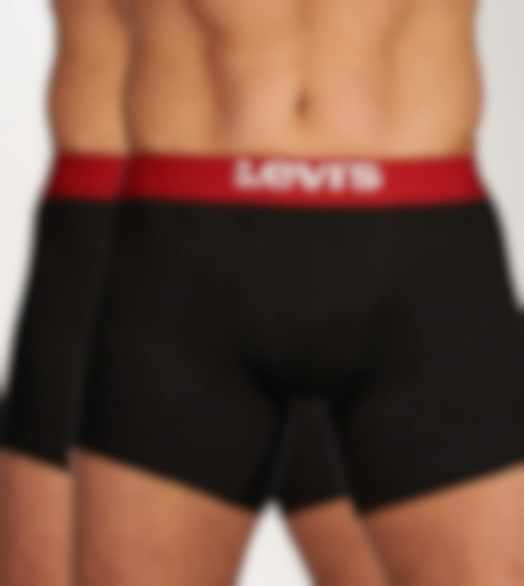 Levi's boxer lot de 2 Solid Basic Boxer Brief Organic Cotton H