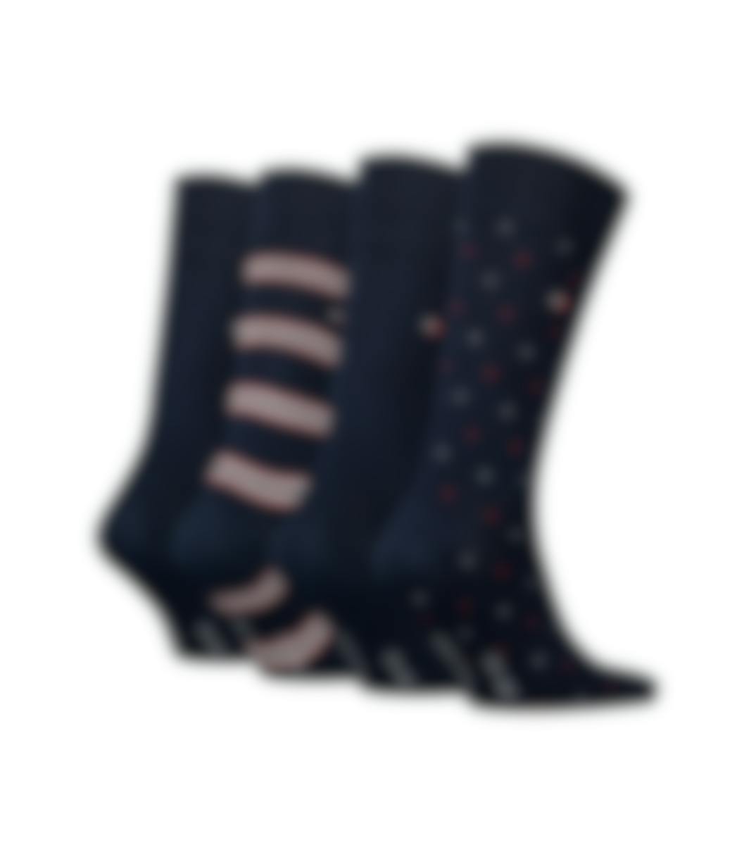 Tommy Hilfiger chaussettes 4 paires Tin Giftbox Stripe Dot Hommes