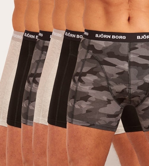Björn Borg short 6 pack Cotton Stretch Shorts For Him H