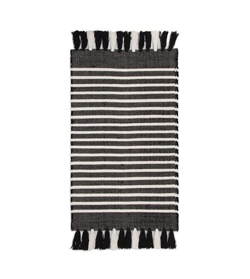 Walra badmat Stripes & Structure Zwart Wit
