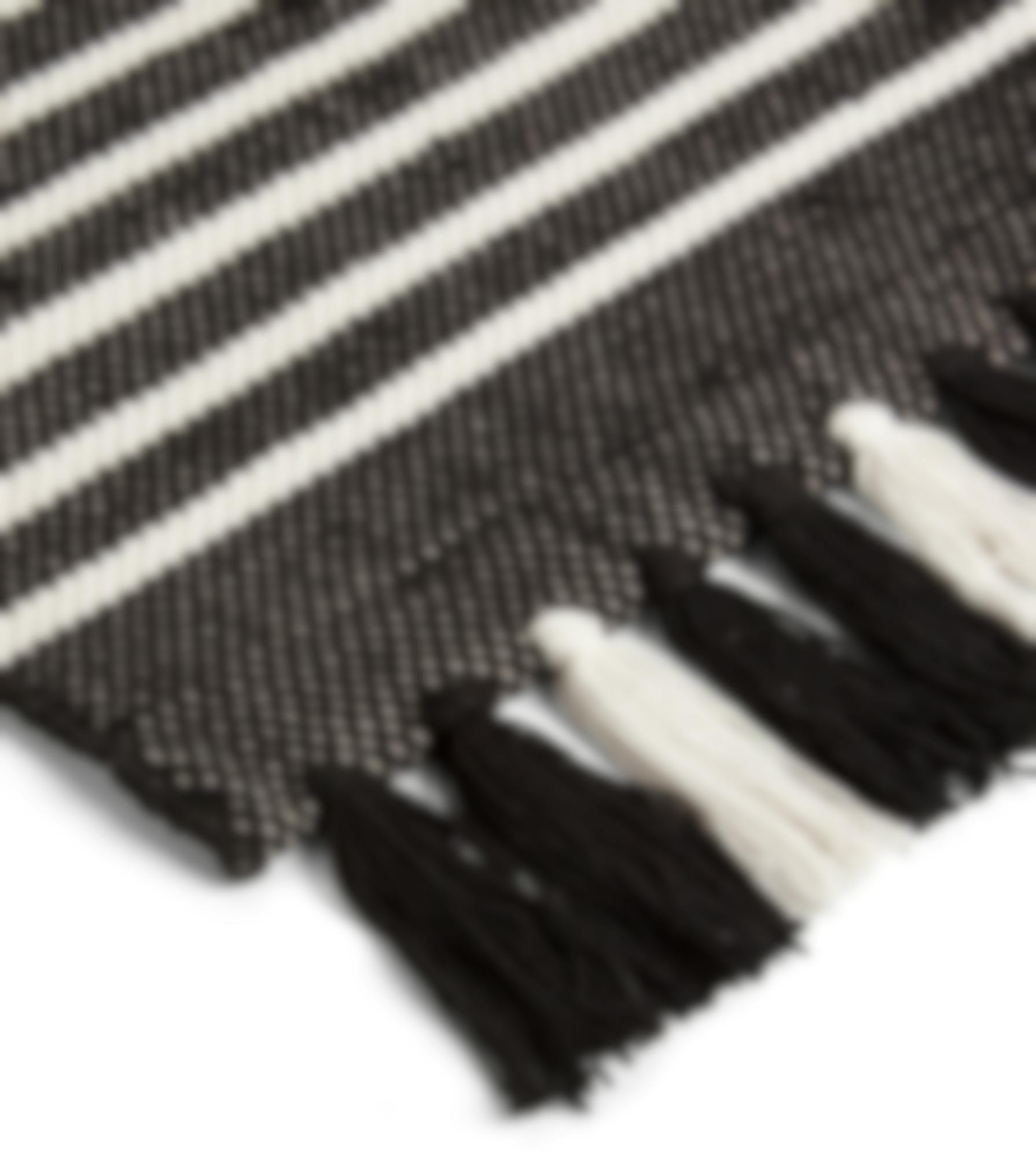 Walra badmat Stripes & Structure Zwart Wit 100 x 60 cm