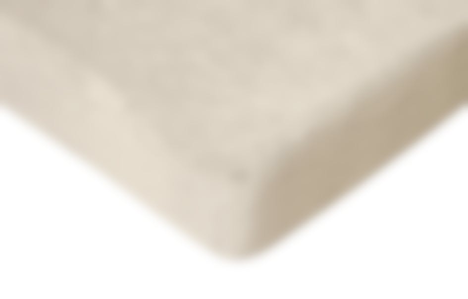 Romanette hoeslaken beige fluweel (hoek 18-30 cm)