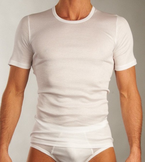 Hanro T-shirt Cotton Pure Short Sleeve Shirt H 073663