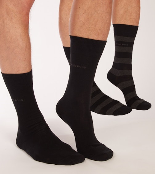 Hugo Boss sokken 2 paar Block Stripe H 50388438-001