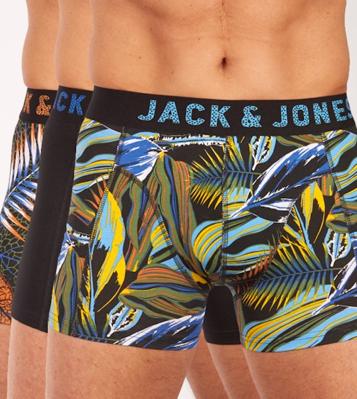 Jack & Jones short 3 pack JacLeaves H 12164173-Bla