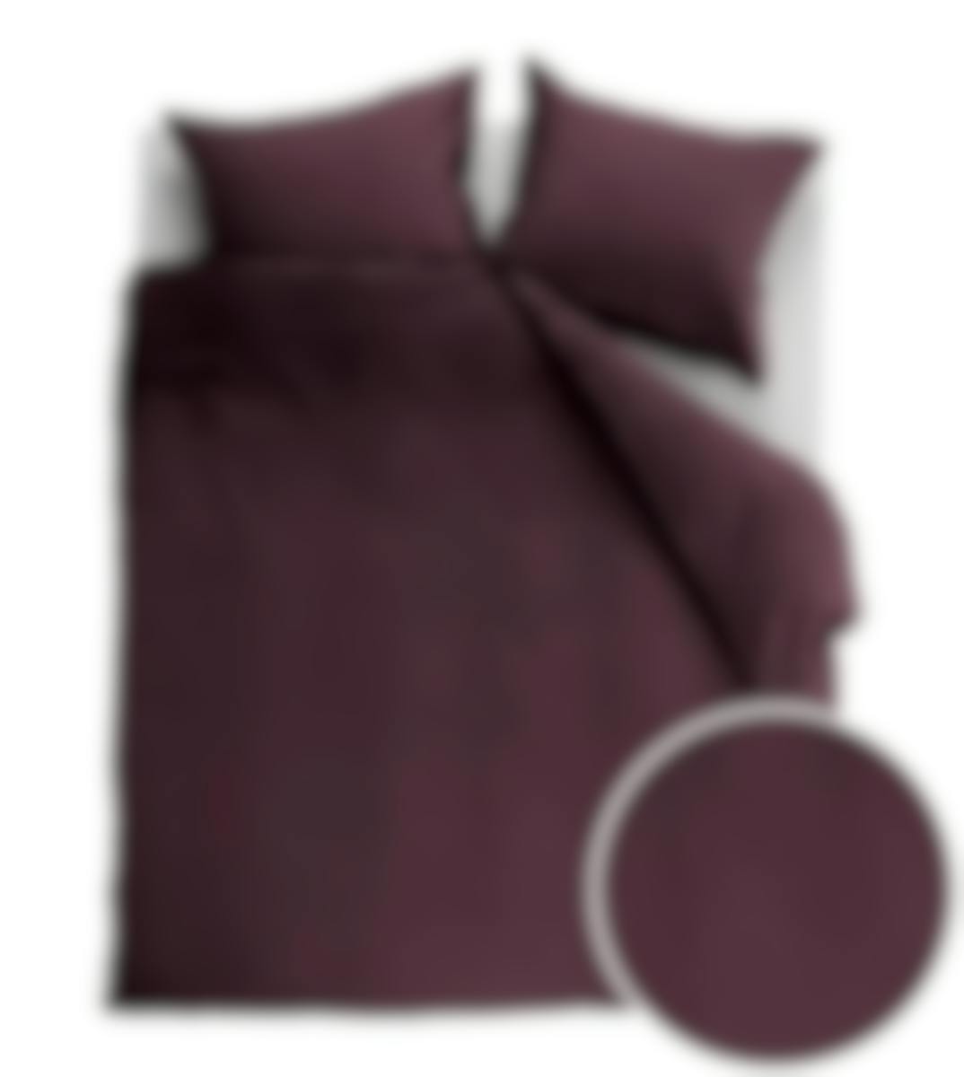 Ambiante dekbedovertrek Cotton Uni Dark Red Coton 200 x 200-220 cm