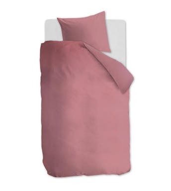 Ambiante housse de couette Cotton Uni Pink Coton Lit simple
