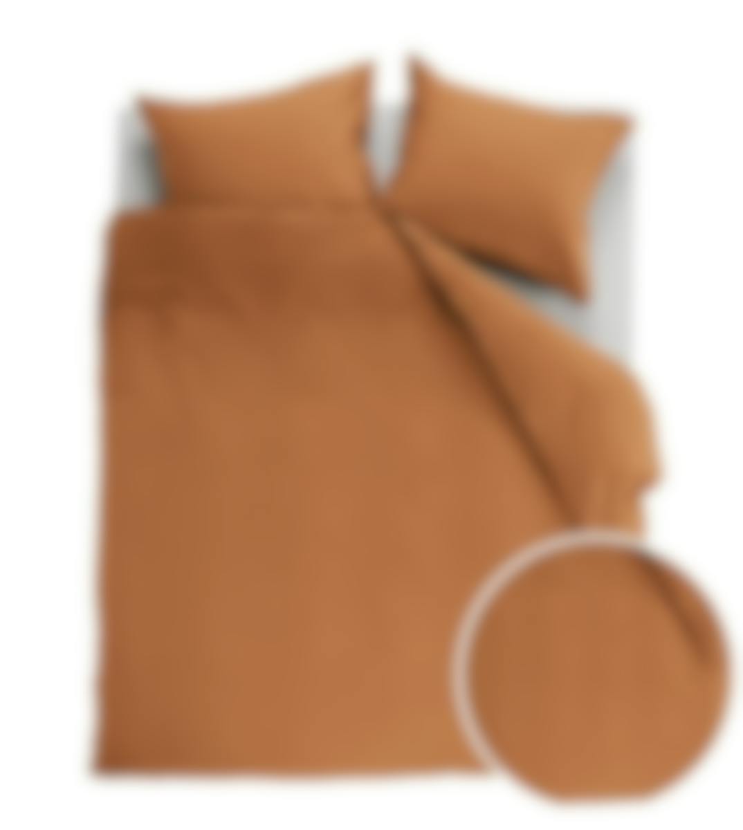 Ambiante housse de couette Cotton Uni Orange Coton 240 x 200-220 cm