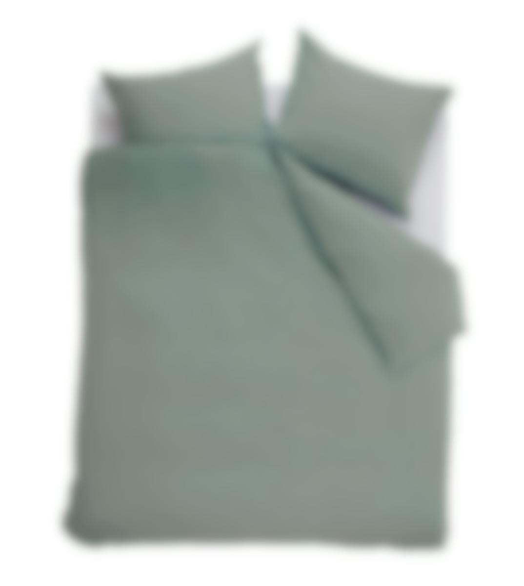 Ambiante housse de couette Cotton Uni Green Coton 200 x 200-220 cm