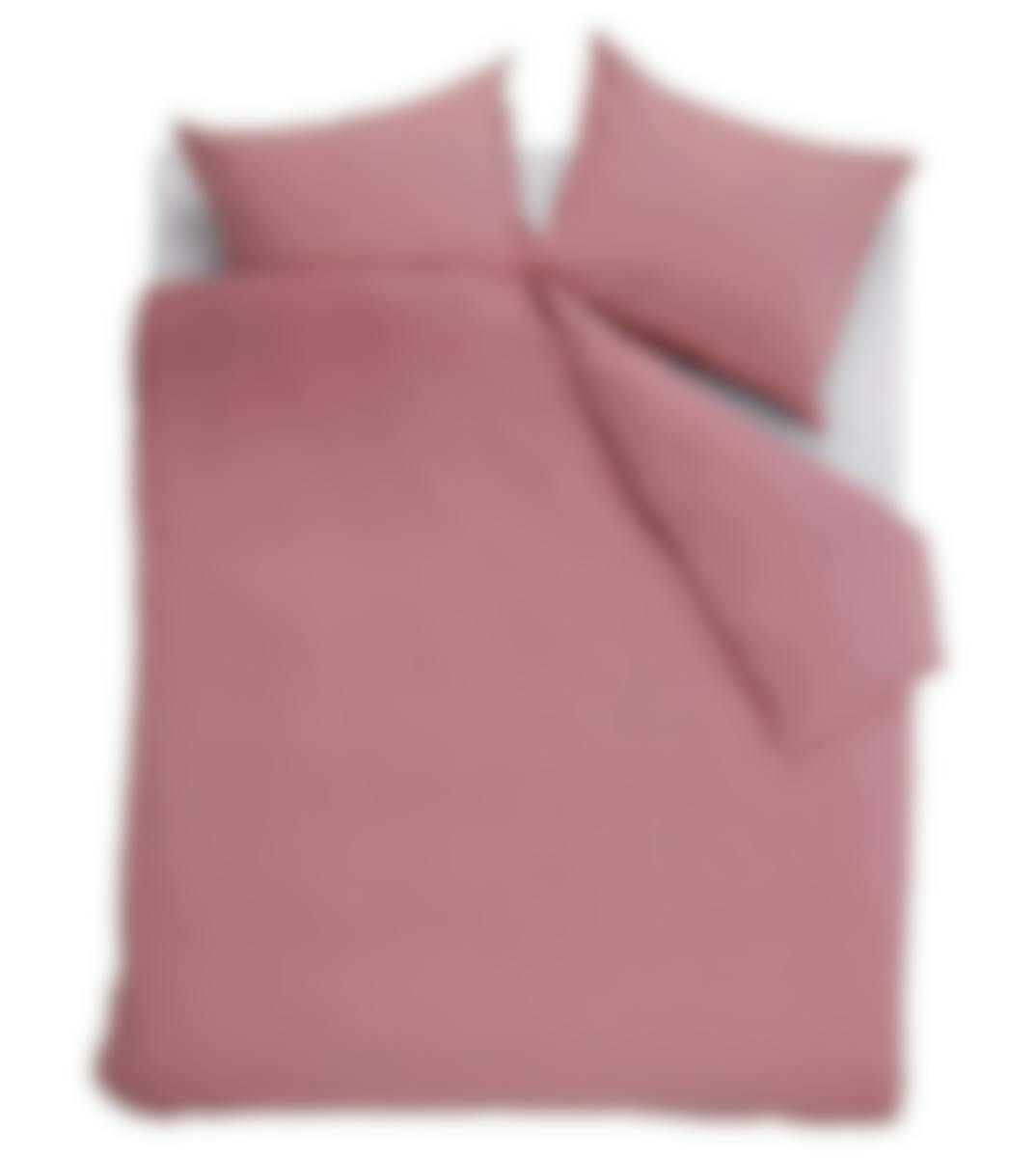 Ambiante housse de couette Cotton Uni Pink Coton 200 x 200-220 cm