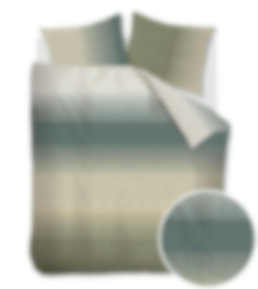 Beddinghouse housse de couette Duco Grey Green Satin de coton 200 x 200-220 cm