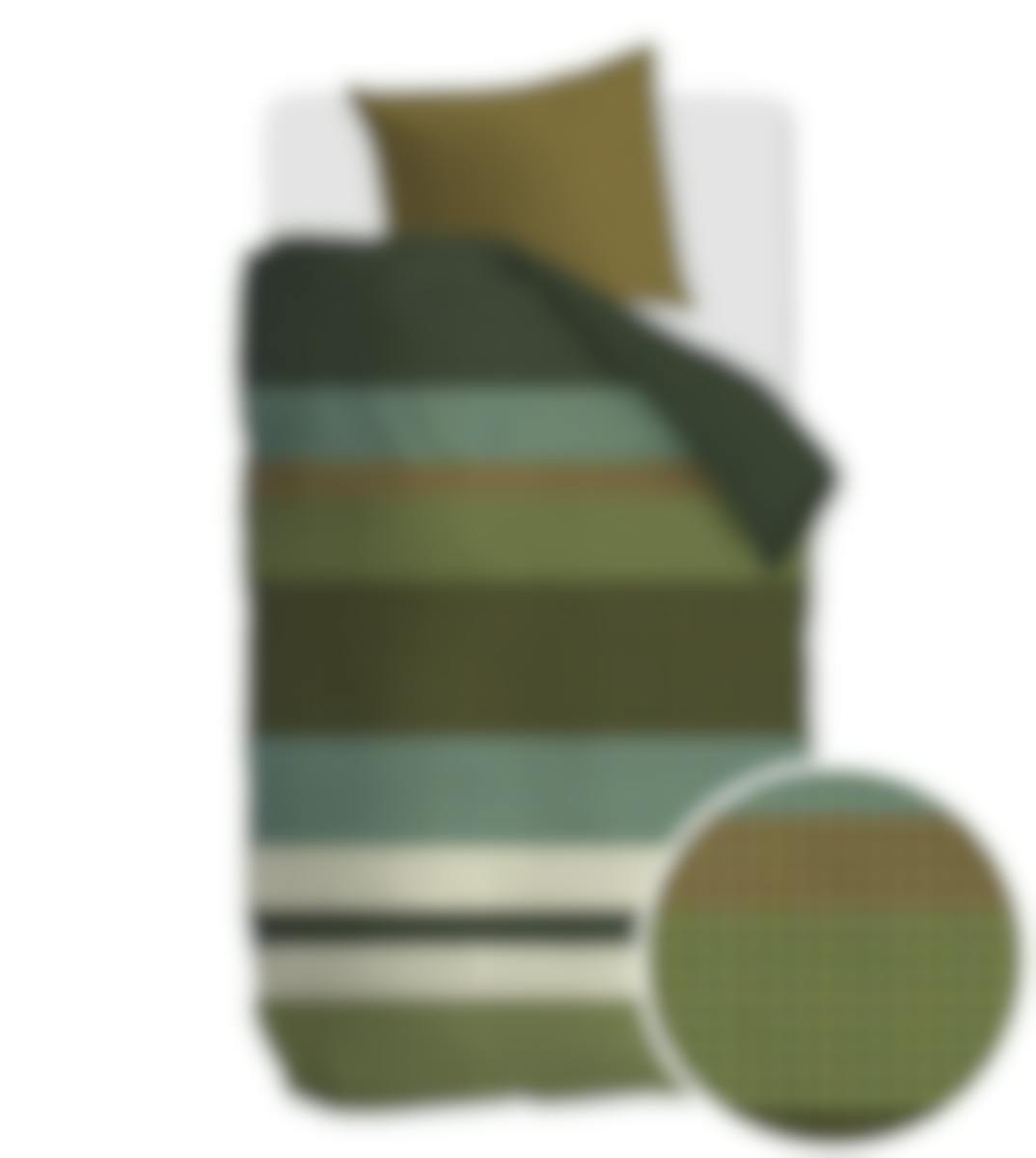 Beddinghouse housse de couette Juno Green Flanelle 140 x 200-220 cm