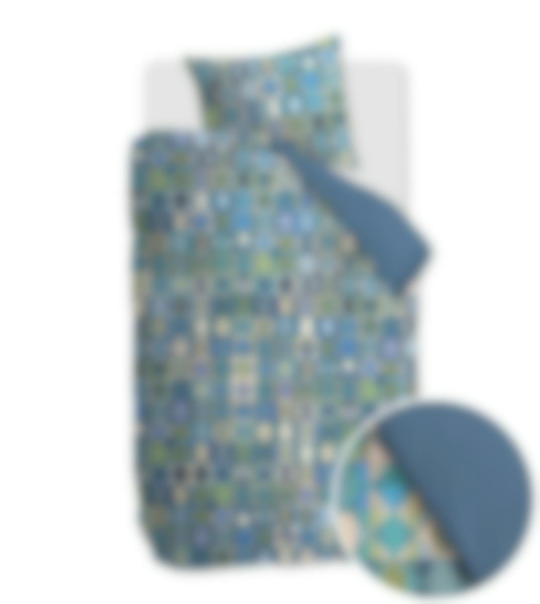 Beddinghouse housse de couette Sumatra Blue Green Coton 140 x 200-220 cm
