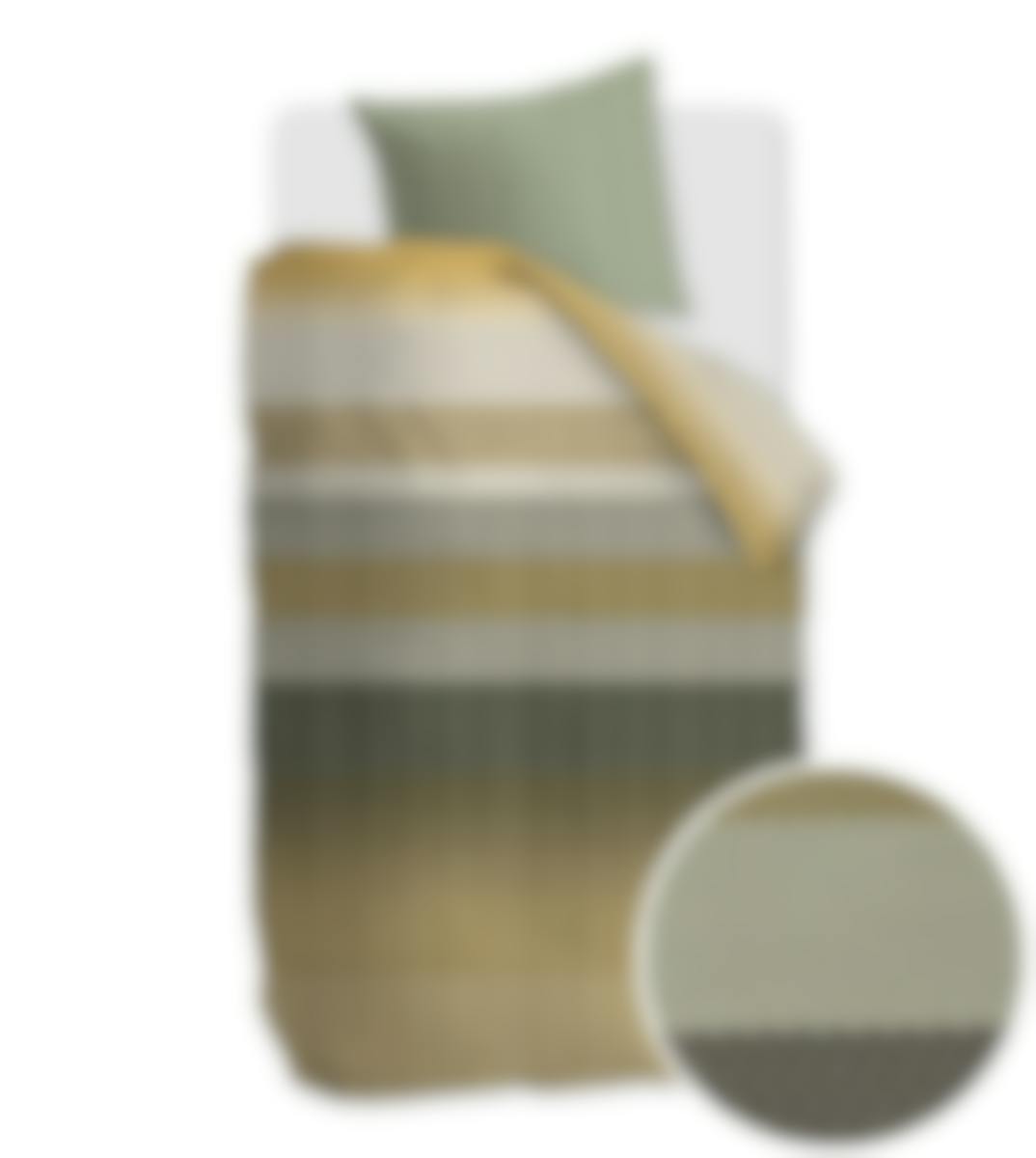 Beddinghouse housse de couette Theo Green Satin de coton 140 x 200-220 cm