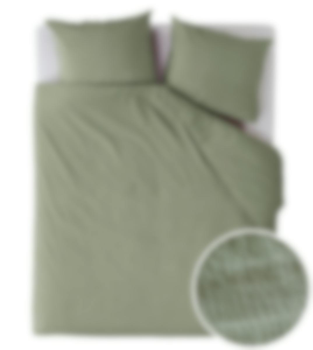 Beddinghouse housse de couette Wave Grey Green Coton Cloqué 200 x 220 cm