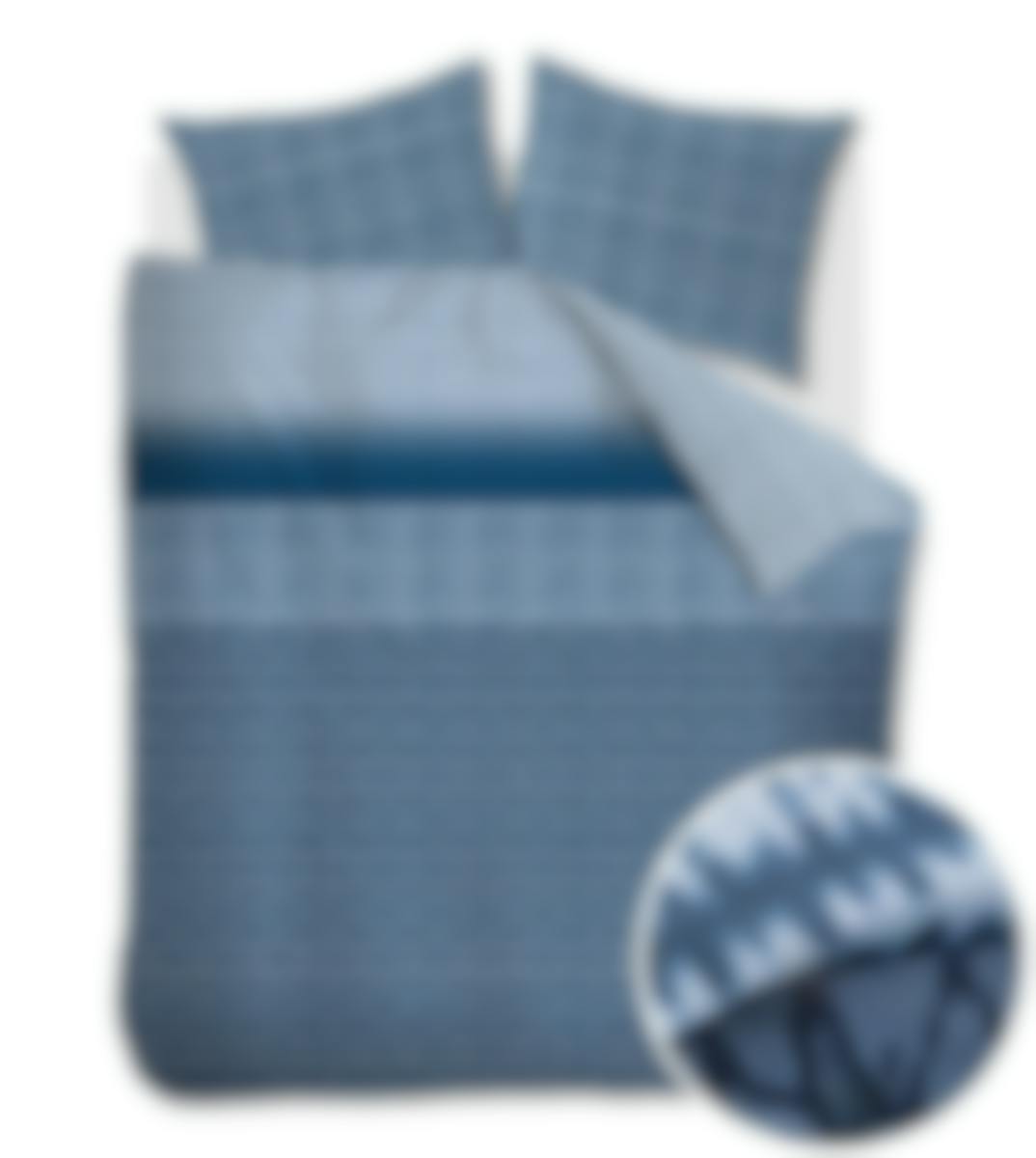 Beddinghouse housse de couette Yori Blue Coton 240 x 200-220 cm