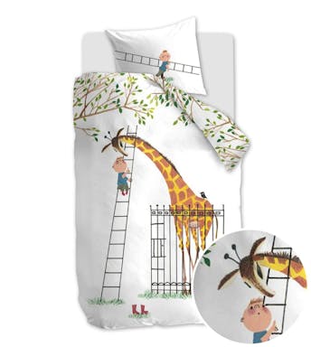 Beddinghouse Kids housse de couette Fiep Giraffe Multi Coton 140 x 200 cm