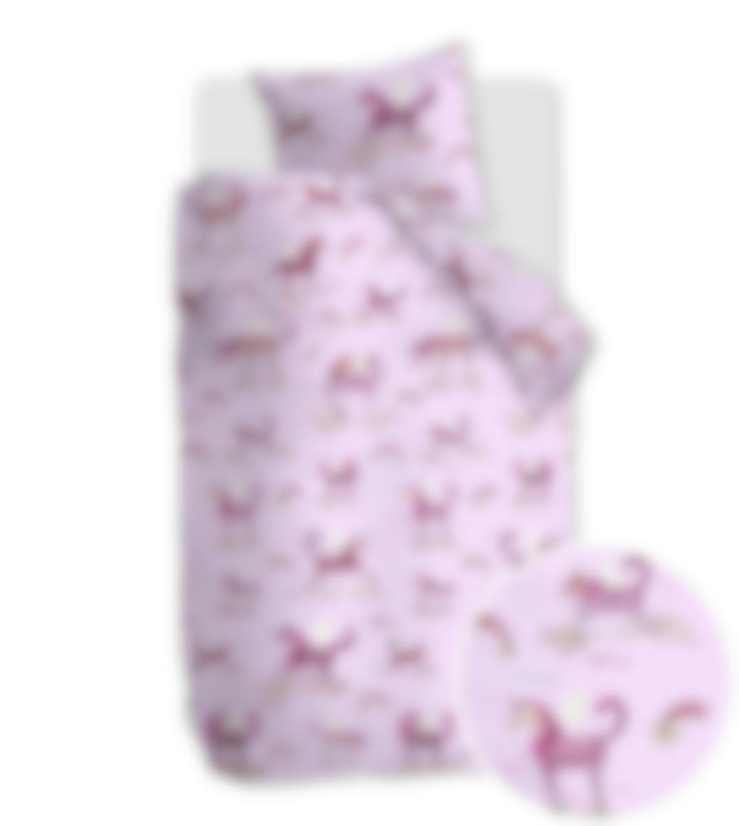 Beddinghouse Kids housse de couette Hannekejag Unicorn Paradise Pink Coton