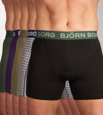 Björn Borg short 5 pack Cotton Stretch Boxer Heren