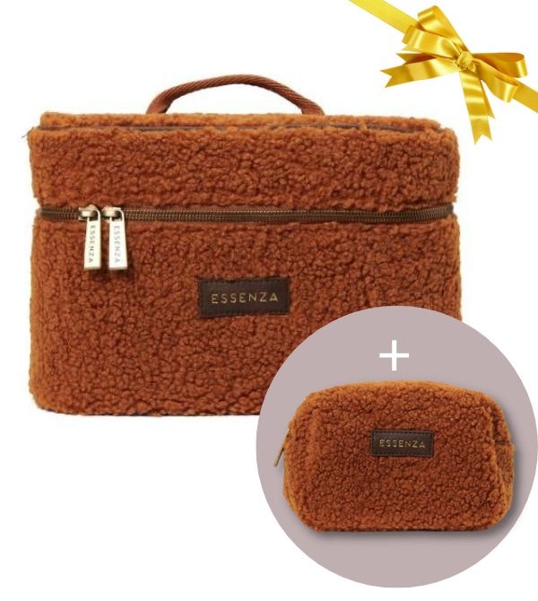 Set cadeau trousse de toilette teddy + make- up bag Essenza  ES401767-503-003_ES401762-513-003