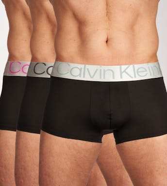 Calvin Klein short 3 pack Low Rise Trunk Steel Micro Heren