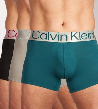 Calvin Klein short 3 pack Trunk Steel Cotton Heren