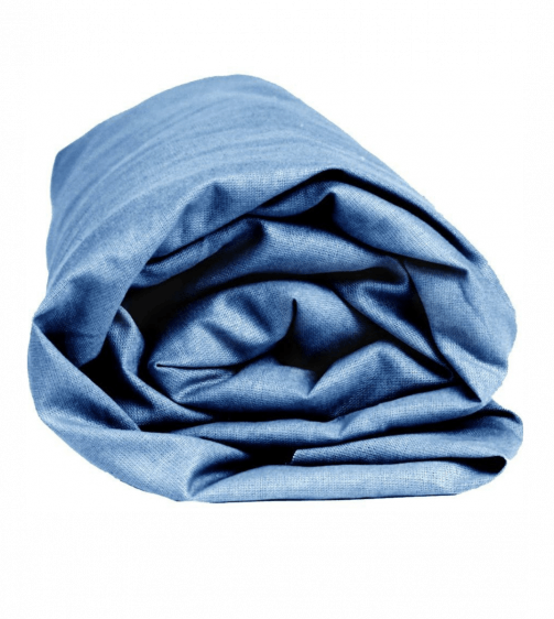 Sleepnight hoeslaken blauw katoenjersey (hoekhoogte 30 cm)