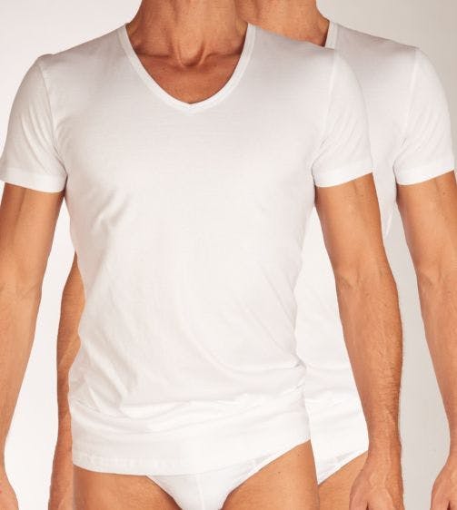 Ten Cate T-shirt V-hals 2 pack Basic V-Neck H