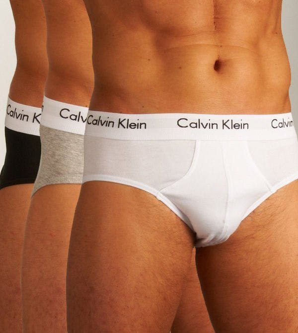 Calvin Klein Slip 3 Pack Cotton Hip Briefs U2661G-998
