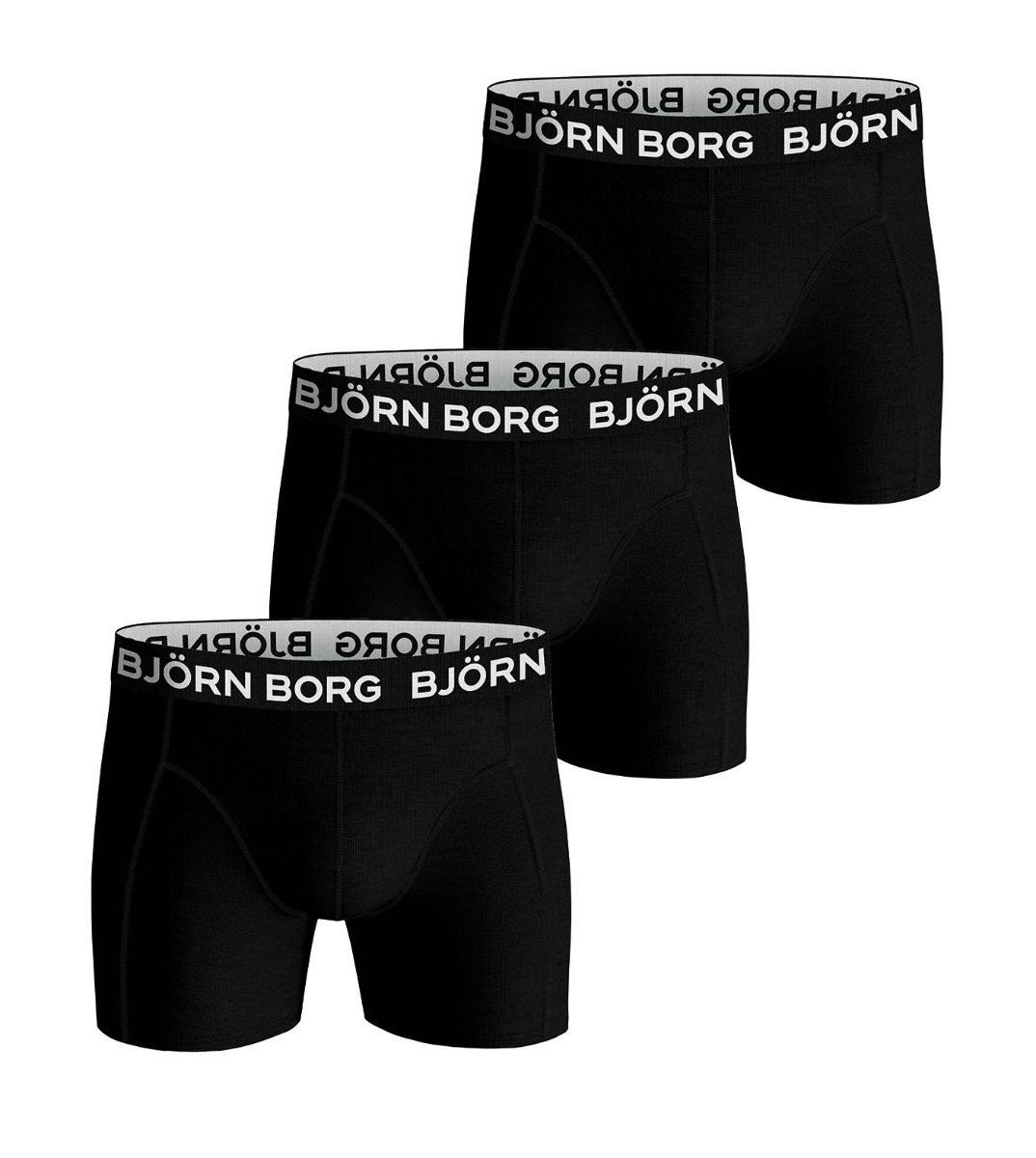 kandidaat elleboog Metalen lijn Bjorn Borg short 3 pack Core Solid J 9999-1230-90651