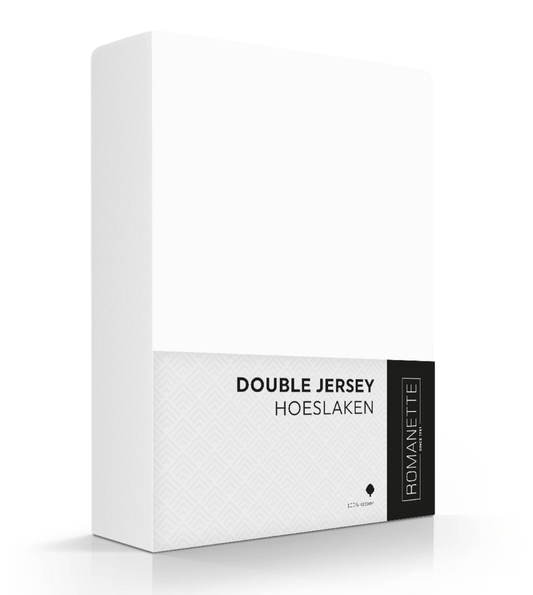 Peer naast Oefenen Romanette hoeslaken wit double jersey (hoek 18-30 cm) TE600629