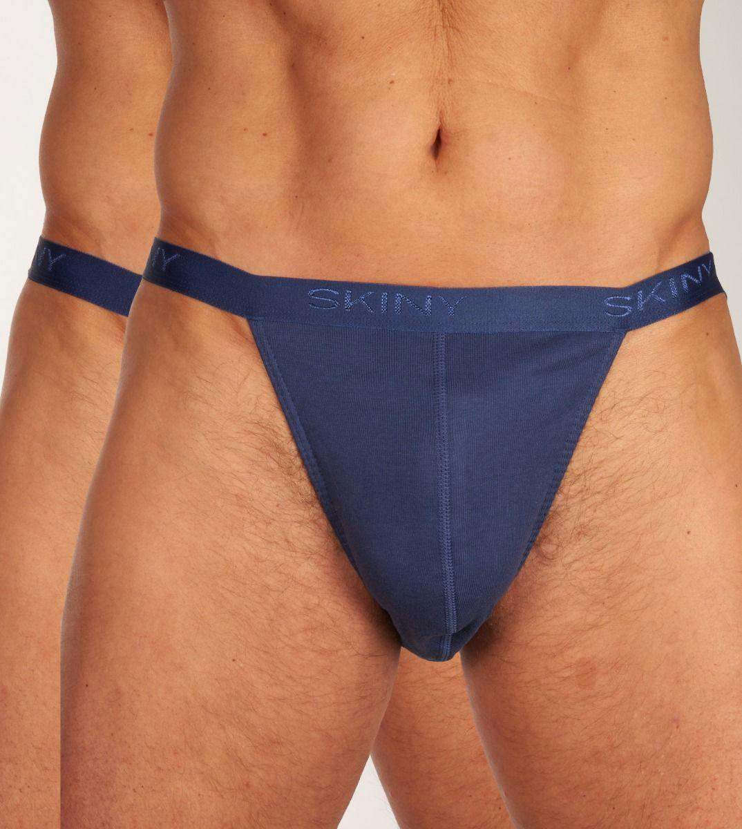 Storing leugenaar boot Skiny slip 2 pack Every Day In Cotton Rib Tanga Briefs H 080693-0369