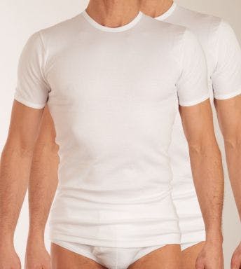 Eminence T-shirt 2 pack Pur Coton Premium H 9308-6101 wit