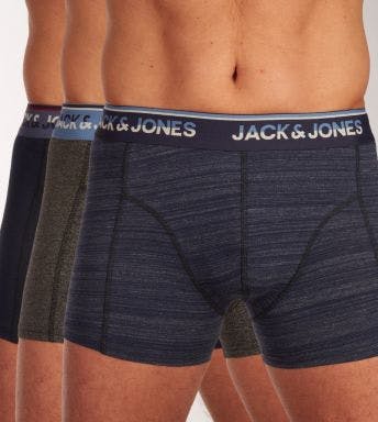 Jack & Jones short 3 pack Jaccurtis Melange Trunks H