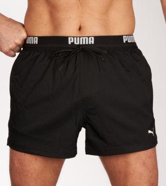 Puma short de bain Logo Short Length Swim Shorts H