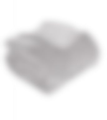 Tiseco plaid Bitone Melange light grey micro flanelle 130x170 cm