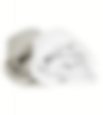 Sleepnight drap-housse blanc/gris coton (coin 25 cm) set de 2