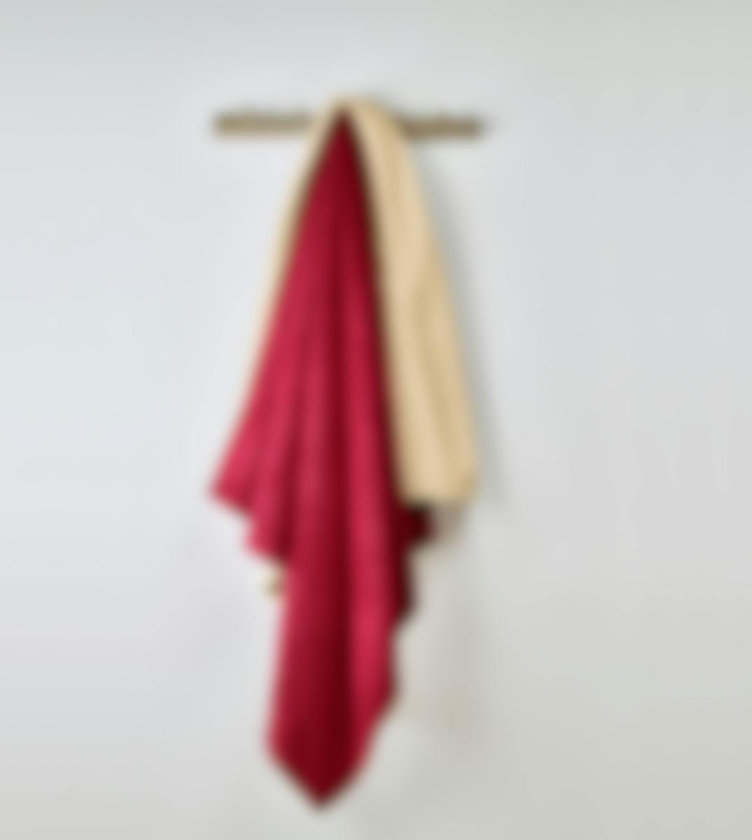 De Witte Lietaer plaid Teddy Laya Wine Red Polyester 150 x 200 cm
