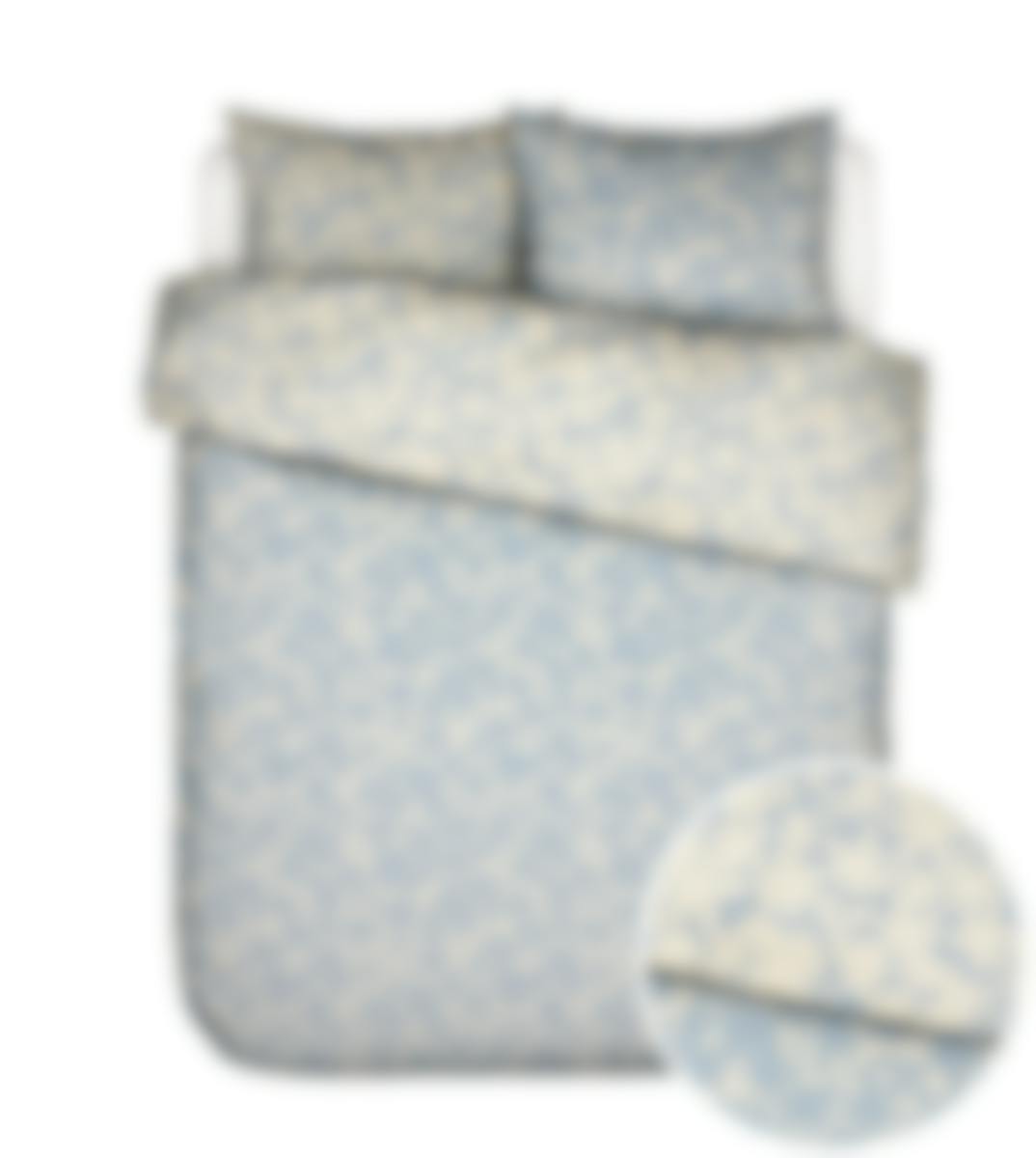 Essenza housse de couette Imara Duvet Cover Zen Blue Percale de coton 240 x 220 cm