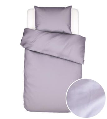 Essenza housse de couette Minte Purple Breeze Satin de coton 140 x 220 cm
