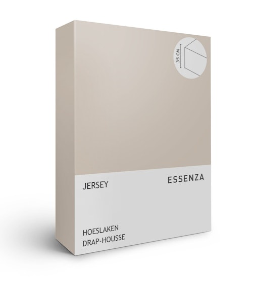 Essenza hoeslaken The Perfect Organic Jersey Cement (hoek 35 cm)